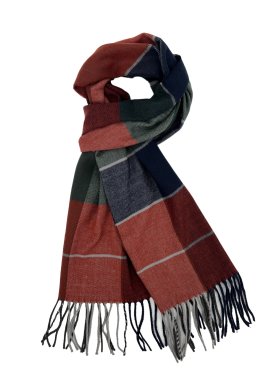 Plaid Cashmere Feel Scarf 12-pack Burgundy/Navy/Green CSW-09
