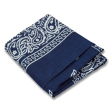 Paisley Bandanas PB2001 Navy - 12 Pieces