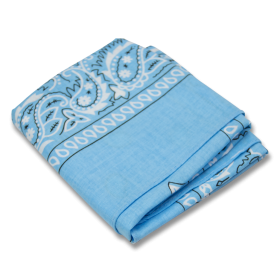 Paisley Bandanas PB2001 Light Blue - 12 Pieces