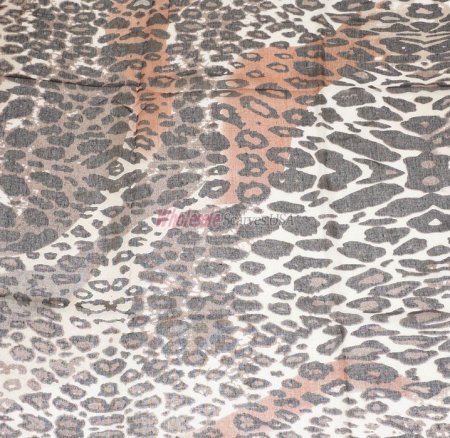 (image for) Premium Leopard Print Scarf S0070 Brown