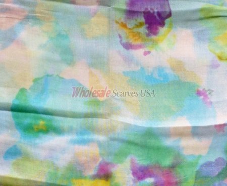 (image for) Premium flower print scarf #s0636-1