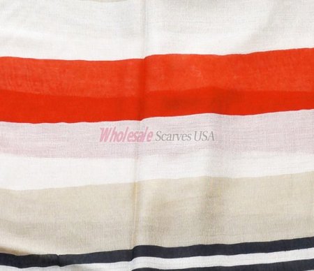 (image for) Premium stripe print scarf#s0707-1