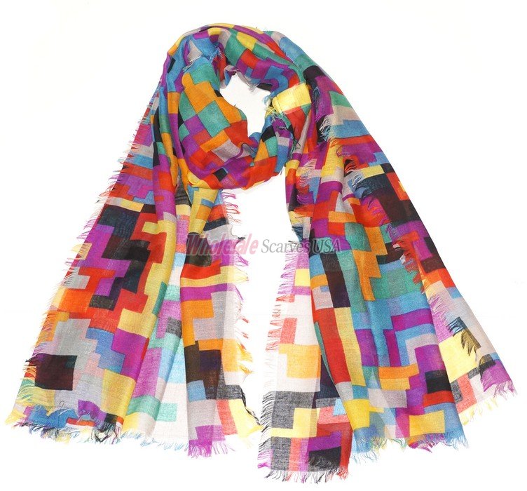 (image for) Premium Pattern Print Scarf Assorted