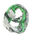 (image for) Premium Infinity Print Scarf S0049 Green