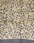 (image for) Premium Leopard Print Shawl S0057 Yellow