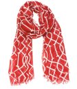 (image for) Premium Modal Print Shawl S0083 Red