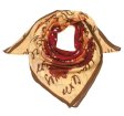 (image for) Premium Wool Blend Print Scarf S0137 Brown
