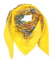 (image for) Premium Wool Blend Print Wrap S0142 Yellow