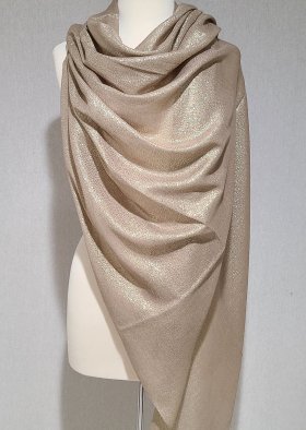 Shimmer Solid Wrap Beige