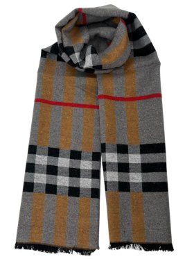 Woven Classic Scarf 12-pack Beige/Black/White/Red