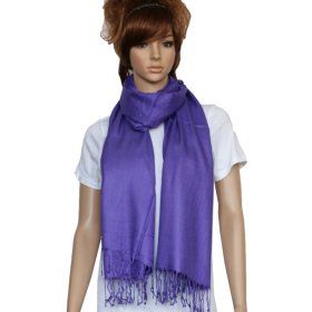 Solid Pashmina Purple