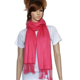 Solid Pashmina Hot Pink