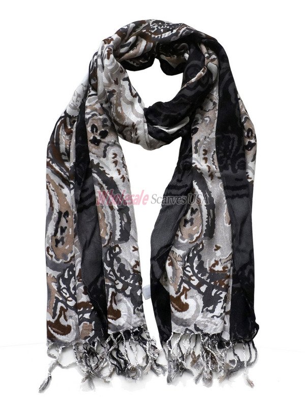 (image for) Premium paisley print scarf #s0603-3