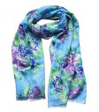 (image for) Premium flower print scarf #s0607