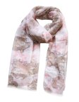 (image for) Premium flower print scarf #s0616-1