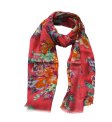 (image for) Premium flower print scarf #s0623-1