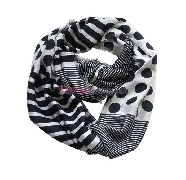 (image for) Infinity dot print scarf#s0633-1