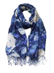 (image for) Premium flower print scarf #s0655-1