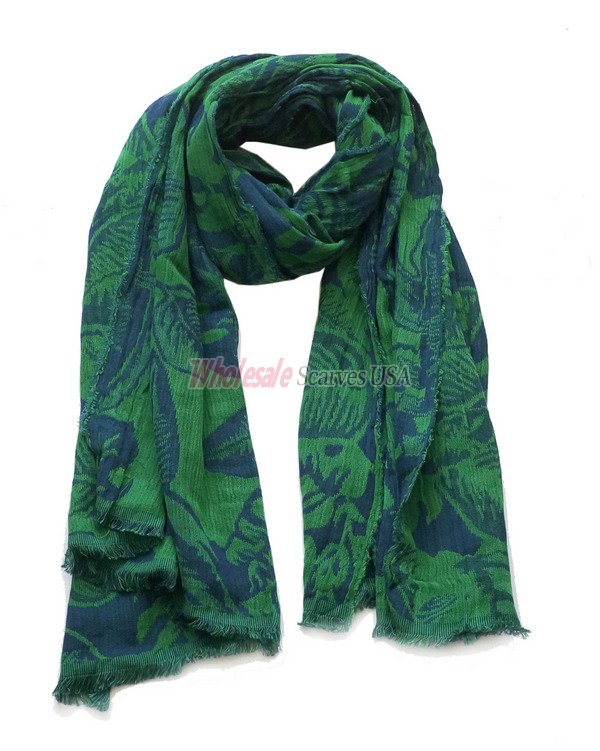(image for) Premium flower print scarf #s0695-1