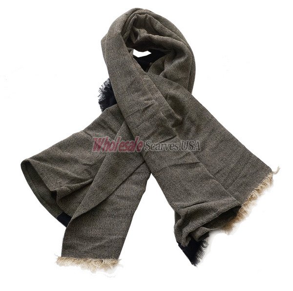 (image for) Premium plain print scarf#s0698-1