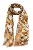 (image for) Premium flower print scarf #s0749-1