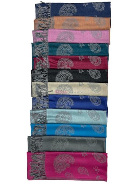 (image for) Vintage Paisley Pashmina ( 12COLORS, 1DZ)