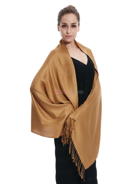 (image for) Super Solid Pashmina Ivory