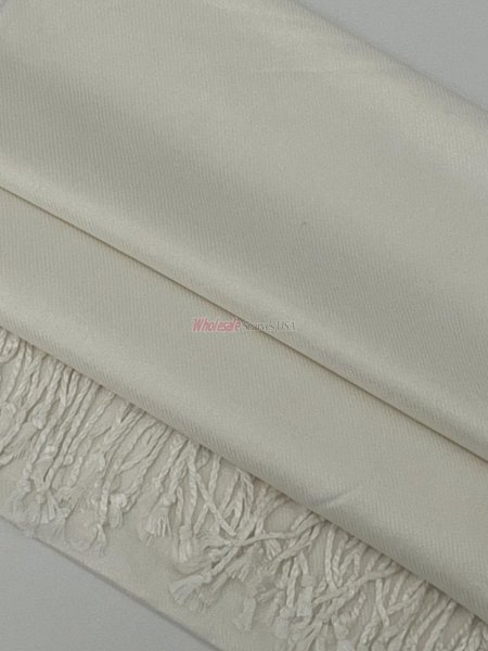 (image for) Solid Pashmina Ivory