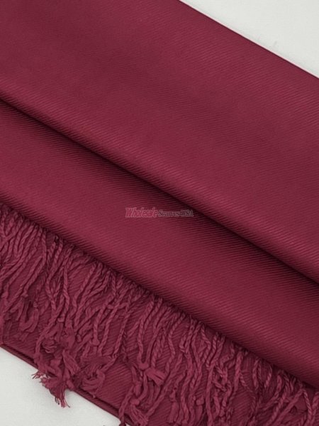 (image for) Solid Pashmina Jujuba Red