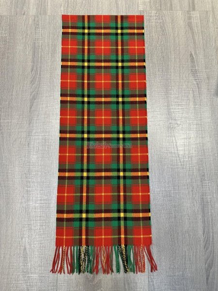 (image for) Cashmere Feel Plaid Scarf 12-pack Red/Green/Yellow/Black