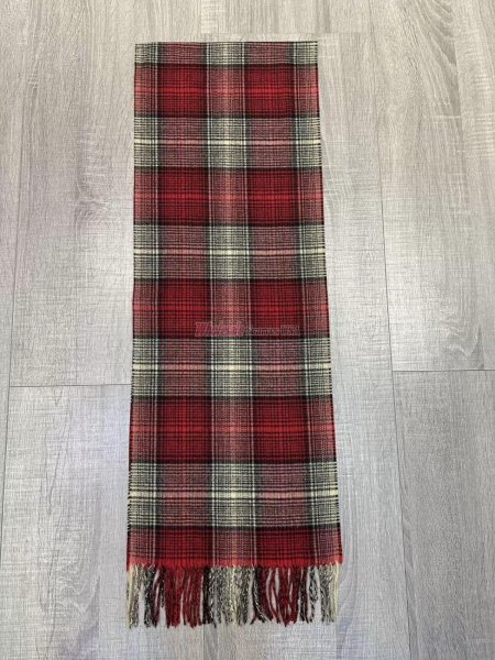 (image for) Cashmere Feel Plaid Scarf 12-pack Red/Black/Cream