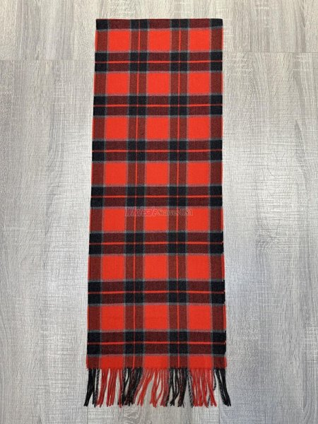 (image for) Cashmere Feel Plaid Scarf 12-pack Red/Grey /White