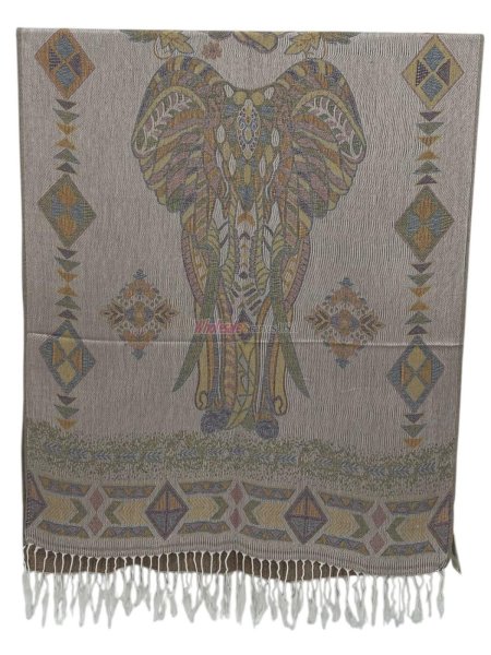 (image for) Geometric Giant Elephant Pashmina 1 DZ, Asst. Color NY23205