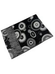 Circle Design Scarf Black