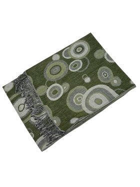 Circle Design Scarf Green