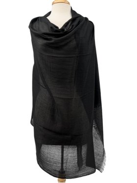 Premium Women Extreme Soft Scarf Wrap Shawl Black