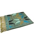 Beautiful Paisley Pashmina Peacock Blue