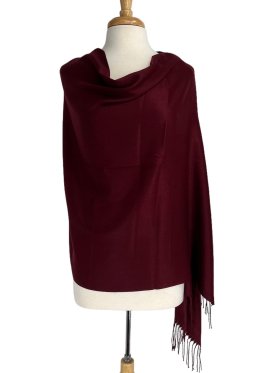 Wrap for Wedding Evening Party Wine Red