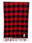 (image for) Cashmere Feel Buffalo check Shawl Red/Black