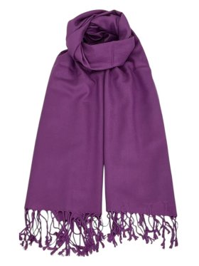 Solid Pashmina Violet Red