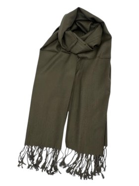 Solid Pashmina Army Green