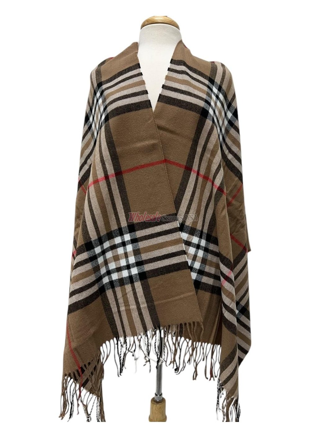 (image for) Cashmere Feel Classic Shawl Brown