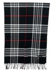 (image for) Cashmere Feel Shawl Black/White/Red