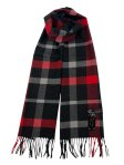 (image for) Cashmere Feel Plaid Scarf 12-pack Black/Red/Grey