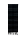 (image for) Woven Plaid Cashmere Feel Scarf 12-pack Black/Grey C22-2