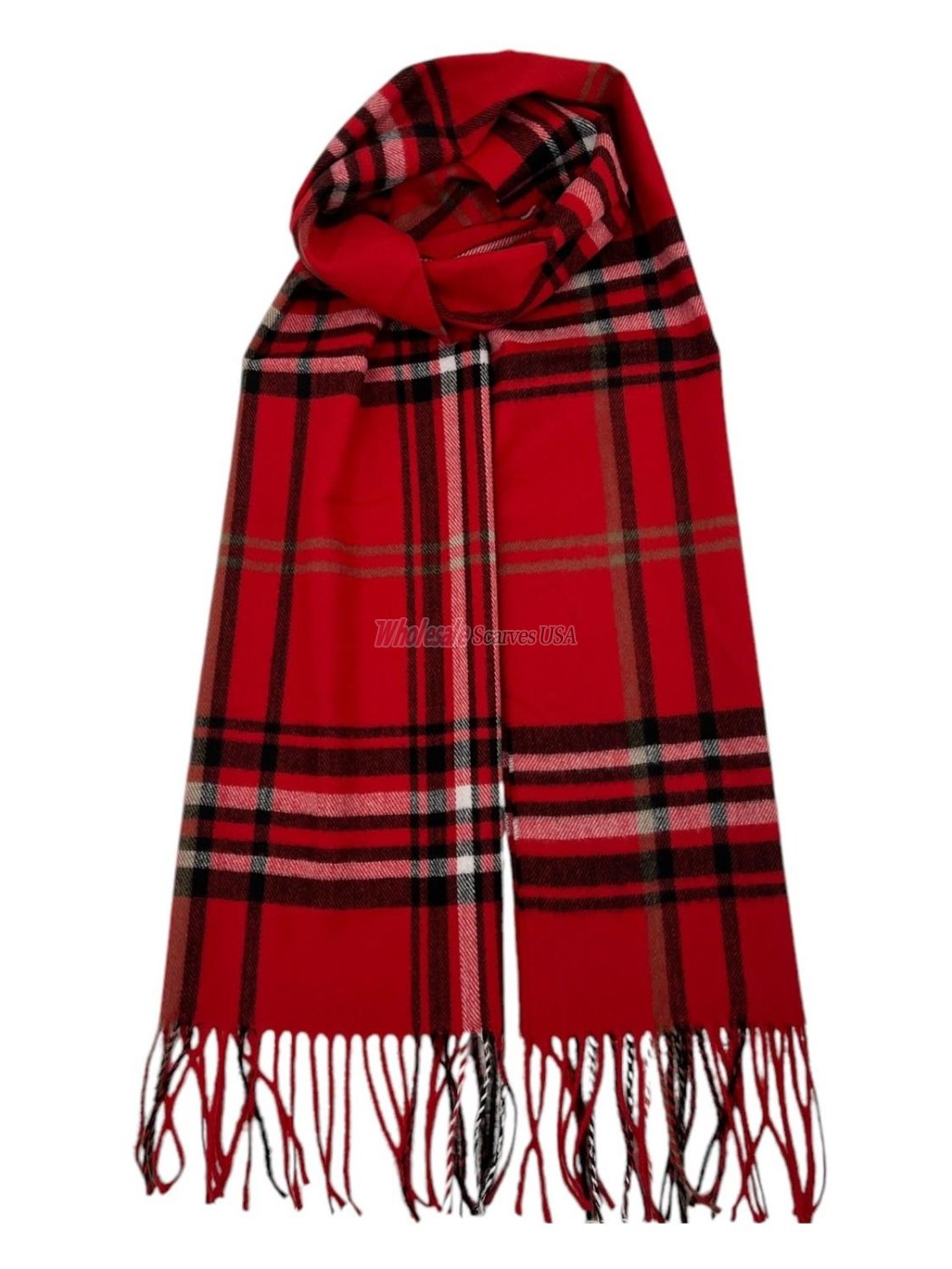 (image for) Cashmere Feel Classic Scarf 12-pack Red/White/Black/Beige C184