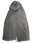 Premium Women Extreme Soft Scarf Wrap Shawl L-Grey