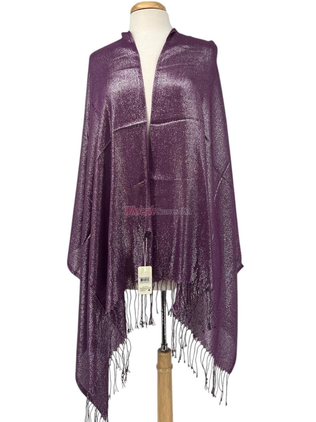 (image for) Glitter Pashmina Shawl Purple