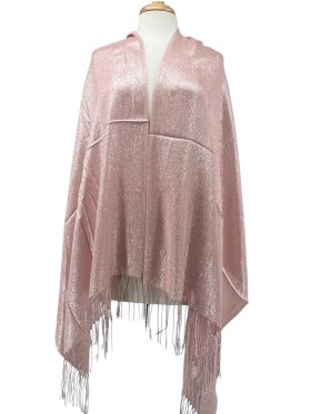 Glitter Pashmina Shawl Pink/Silver