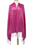 (image for) Glitter Pashmina Shawl Hot Pink